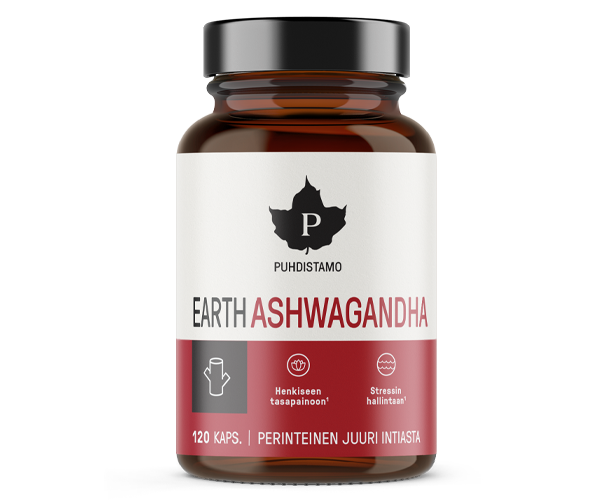 Puhdistamo Earth Ashwagandha 120 kaps
