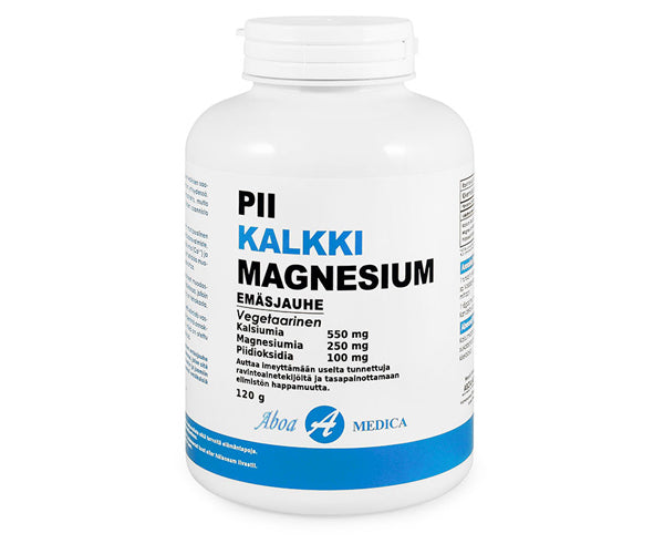 Aboa Medica Pii-Kalkki-Magnesium emäsjauhe 120 g