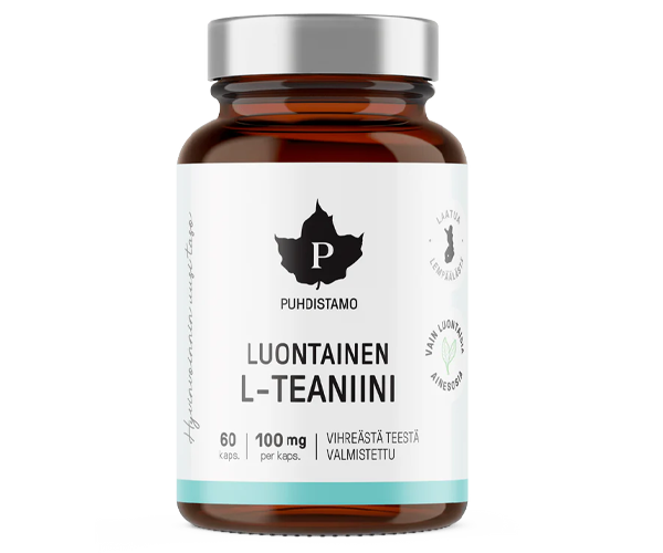 Puhdistamo Luontainen L-teaniini 100mg 60 kaps