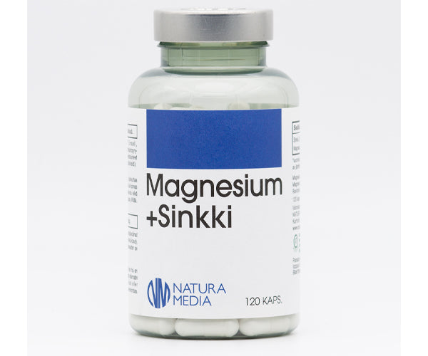 Natura Media Magnesium+Sinkki 120 kaps