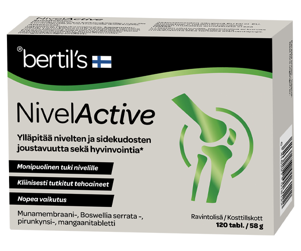 NivelActive munamembraani-, Boswellia serrata-, pirunkynsi-, mangaanitabletti 120 tabl