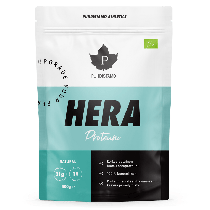 Puhdistamo Athletics Heraproteiini Natural 500g
