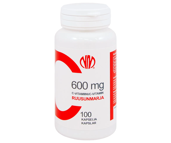 Natura Media Ruusunmarja C-vitamiini 600 mg 100 kaps