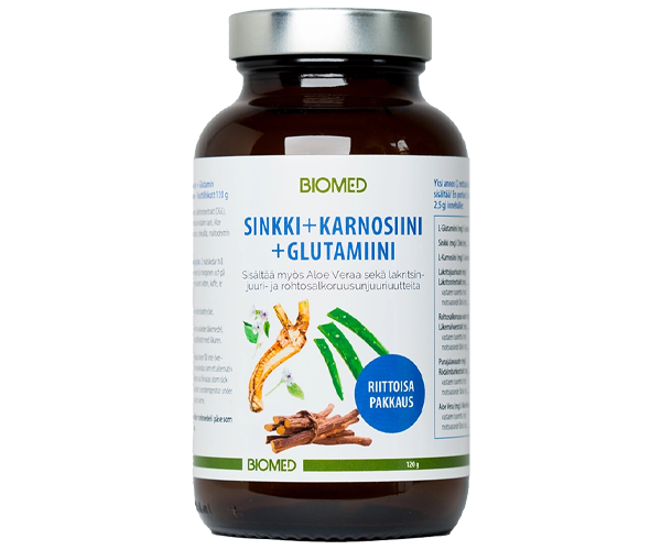 Biomed Sinkki+Karnosiini+Glutamiini