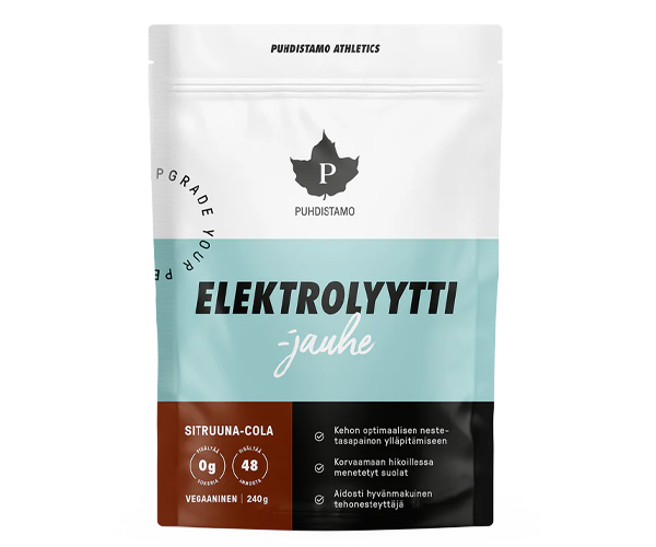 Puhdistamo Elektrolyyttijauhe Sitruuna-Cola 240g