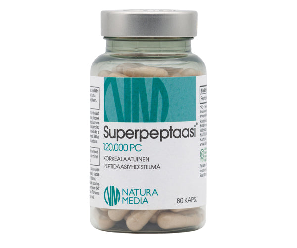 Natura Media Superpeptaasi 120.000 PC 80 kaps