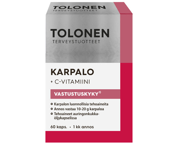 Tolonen Karpalo+C-vitamiini 60 kaps