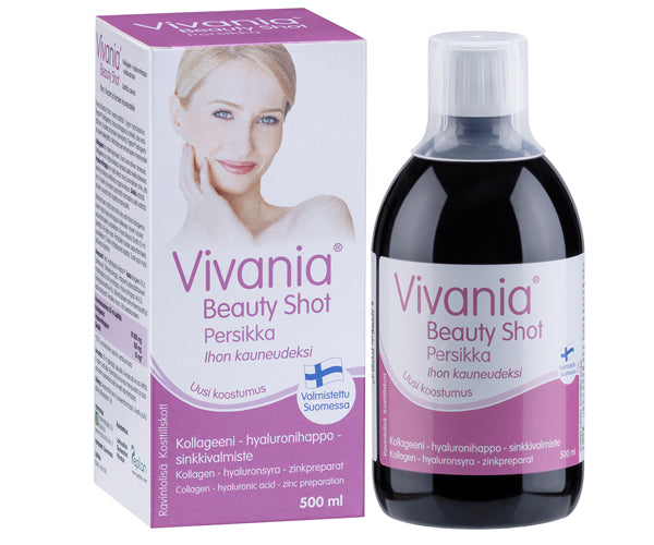 Vivania Beauty Shot Persikka 500 ml