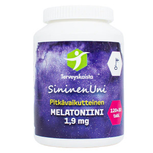 SininenUni melatoniini 1,9 mg pitkvaikutteinen
