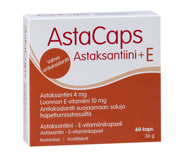 AstaCaps Astaksantiini + E-vitamiini 60 kaps.