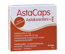 AstaCaps Astaksantiini + E-vitamiini 60 kaps.