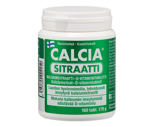 Kalsiumsitraatti-D-vitamiinitabletti