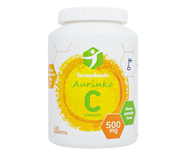 Terveyskaista Aurinko C 500mg 120 tabl