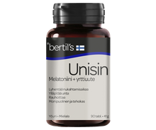 Bertil's Unisin melatoniini+yrttiuutetabletti
