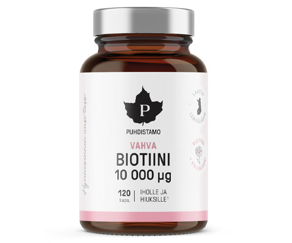 Puhdistamo Vahva Biotiini 10 000 µg 120 kaps