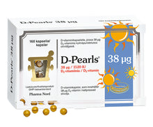 Pharma Nord D-Pearls D-vitamiini 38 µg 160 kaps.