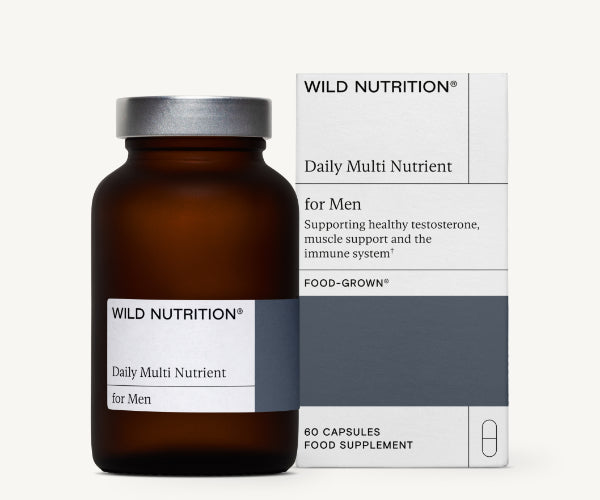 Wild Nutrition Daily Multi Nutrient for Men miesten monivitamiini 60 kaps - tuotepakkaus