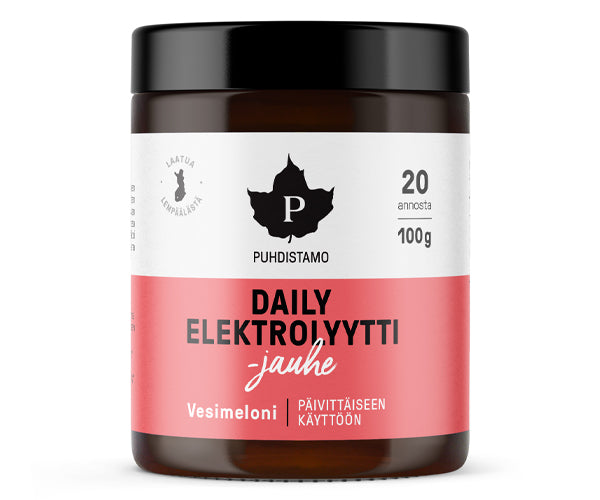Puhdistamo Daily Elektrolyyttijauhe vesimeloni 100 g