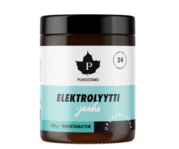 Puhdistamo Elektrolyyttijauhe maustamaton 120 g