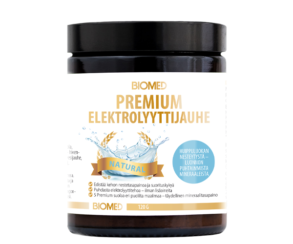 Biomed Premium Elektrolyyttijauhe Natural 120 g