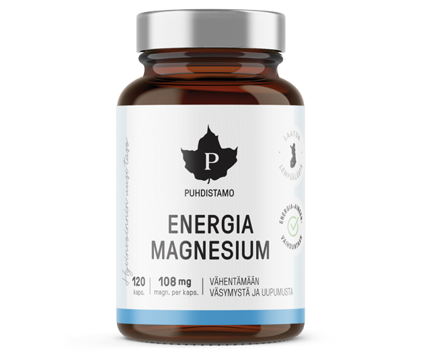 Puhdistamo Energia Magnesium 120 kaps