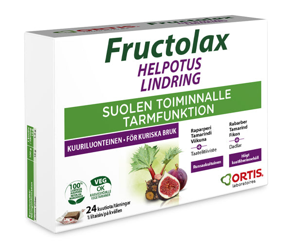 Fructolax Helpotus 24 kuutiota