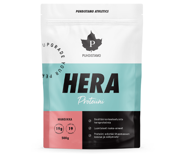 Puhdistamo Heraproteiini Mansikka 500g