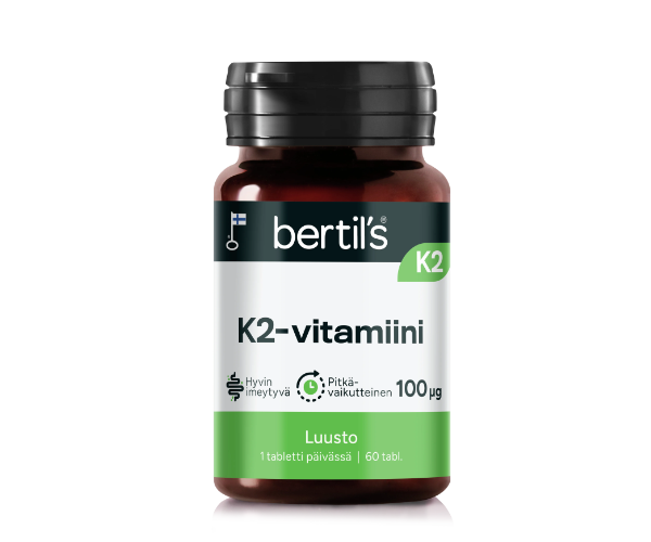 Bertil's K2-vitamiini 100 mikrogr. 60 tabl