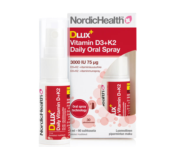 Nordic Health DLux D3+K2 -suusuihke 12 ml