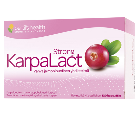 Karpalact Strong vahva karpalo-maitohappobakteerikapseli 120 kaps