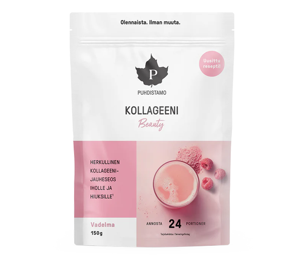 Puhdistamo Kollageeni Beauty Vadelma 150g