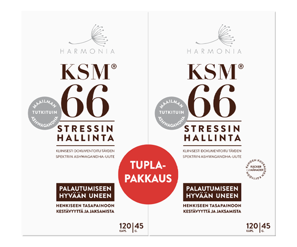KSM66 TUPLAPAKKAUS 2x120 kaps