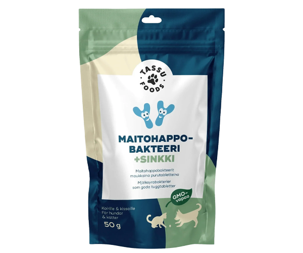 Tassu Foods maitohappobakteeri+sinkki 50 g