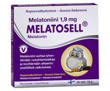 Melatosell 
Nopeavaikutteinen suussa liukeneva melatoniinitabletti