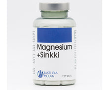 Natura Media Magnesium+Sinkki 120 kaps