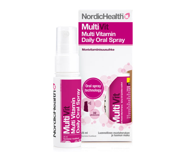 Nordic Health MultiVit -monivitamiinisuihke 25 ml