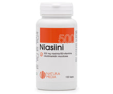Natura Media Niasiini 500mg B3-vitamiini 100 kaps
