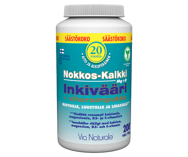 Nokkos-Kalkki-Inkivääri+Vihersimpukka 200 tabl