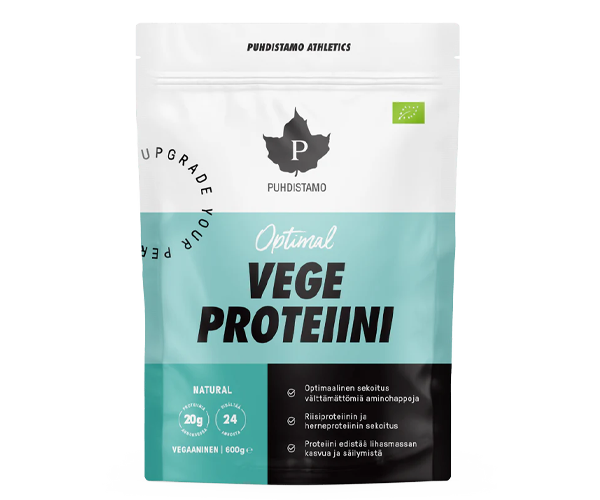 Puhdistamo Optimal Vegeproteiini natural 600g