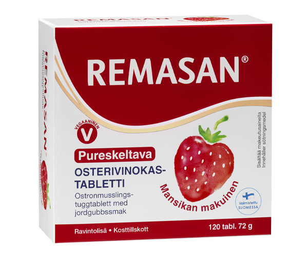 Remasan Pureskeltava Osterivinokastabletti 120 tabl