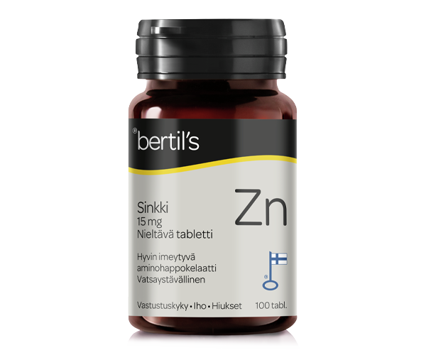 Bertil's Sinkki 15 mg 100 tabl.