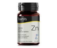 Bertil's Sinkki 15 mg 100 tabl.