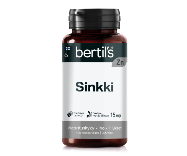 Bertil's Sinkki 15 mg 200 tabl.