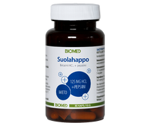 Biomed Suolahappo betaiini HCL + pepsiini 30 kaps