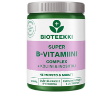 BioteekinSuper B-vitamiini Complex + koliini&inositoli 60 kaps