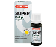 Super D-tippa 10 μg/tippa 8 ml
