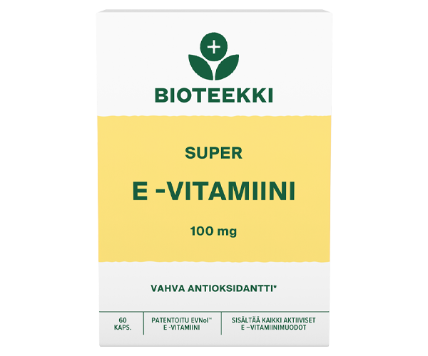 Bioteekin Super E-vitamiini 100 mg 60 kaps