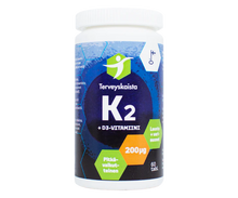 Terveyskaistan K2+D3-vitamiini 60 tabl