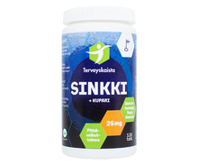 Terveyskaistan Sinkki+Kupari 120 tabl
