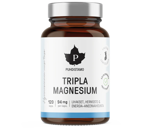 Puhdistamo Tripla Magnesium 120 kaps